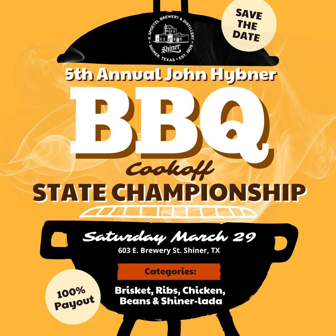 5th Annual John Hybner State Championship BBQ Cookoff