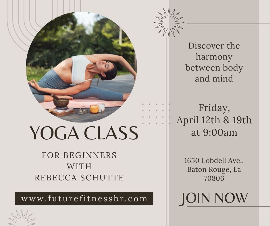 Yoga for Beginners with Rebecca Schutte at Future Fitness.