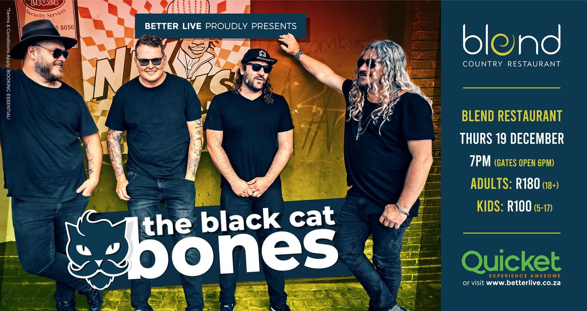 THE BLACK CAT BONES live in Knysna - Thurs 19 Dec 2024