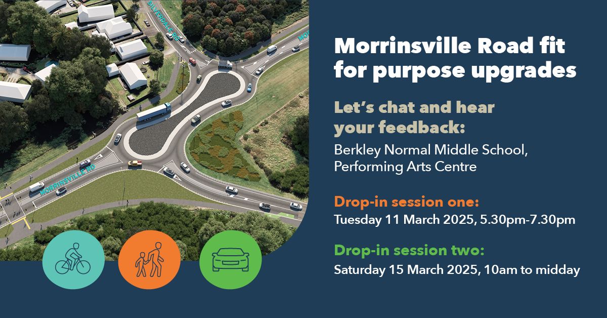 Morrinsville Road fit for purpose upgrades drop-in sessions