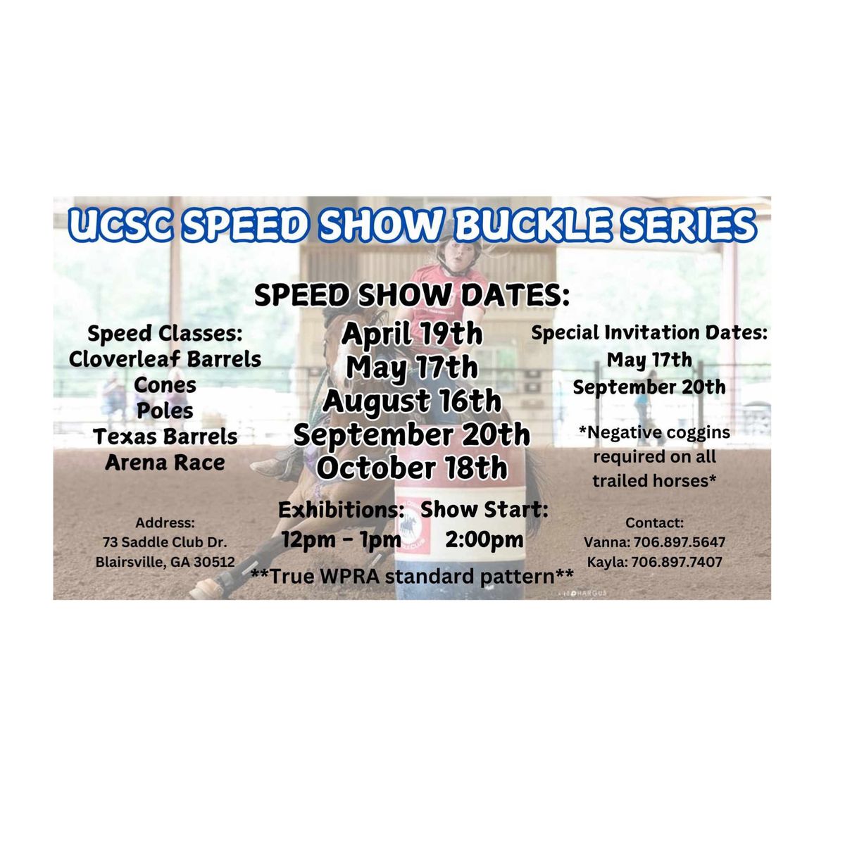 May 2025 UCSC Annual Buckle Series (Show #2)