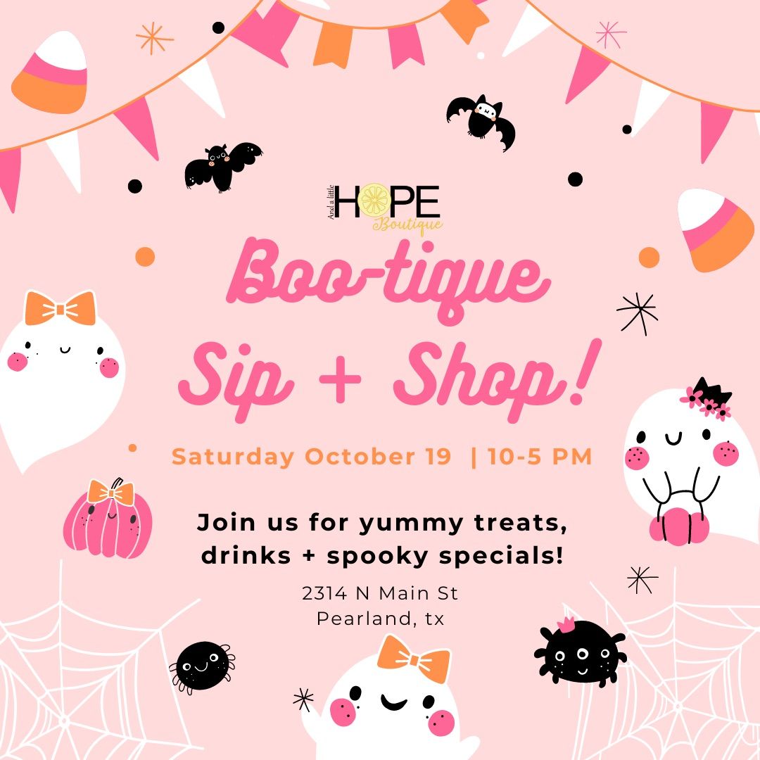 Boo-tique Sip + Shop