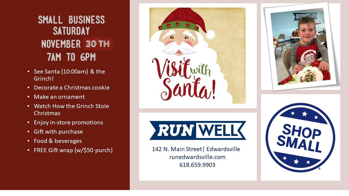 Small Business Saturday w\/Santa and the Grinch