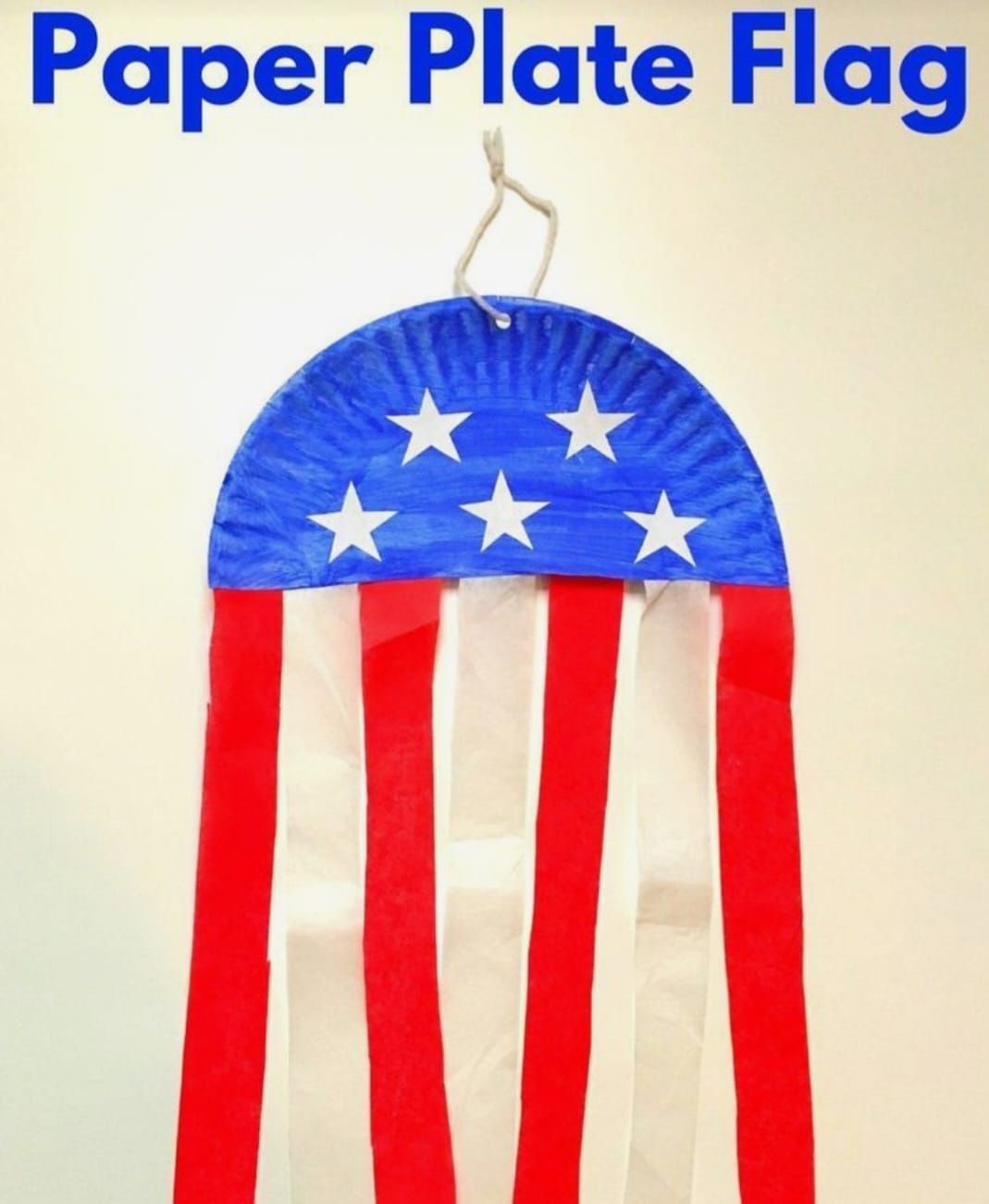 Paper Plate Flag Craft