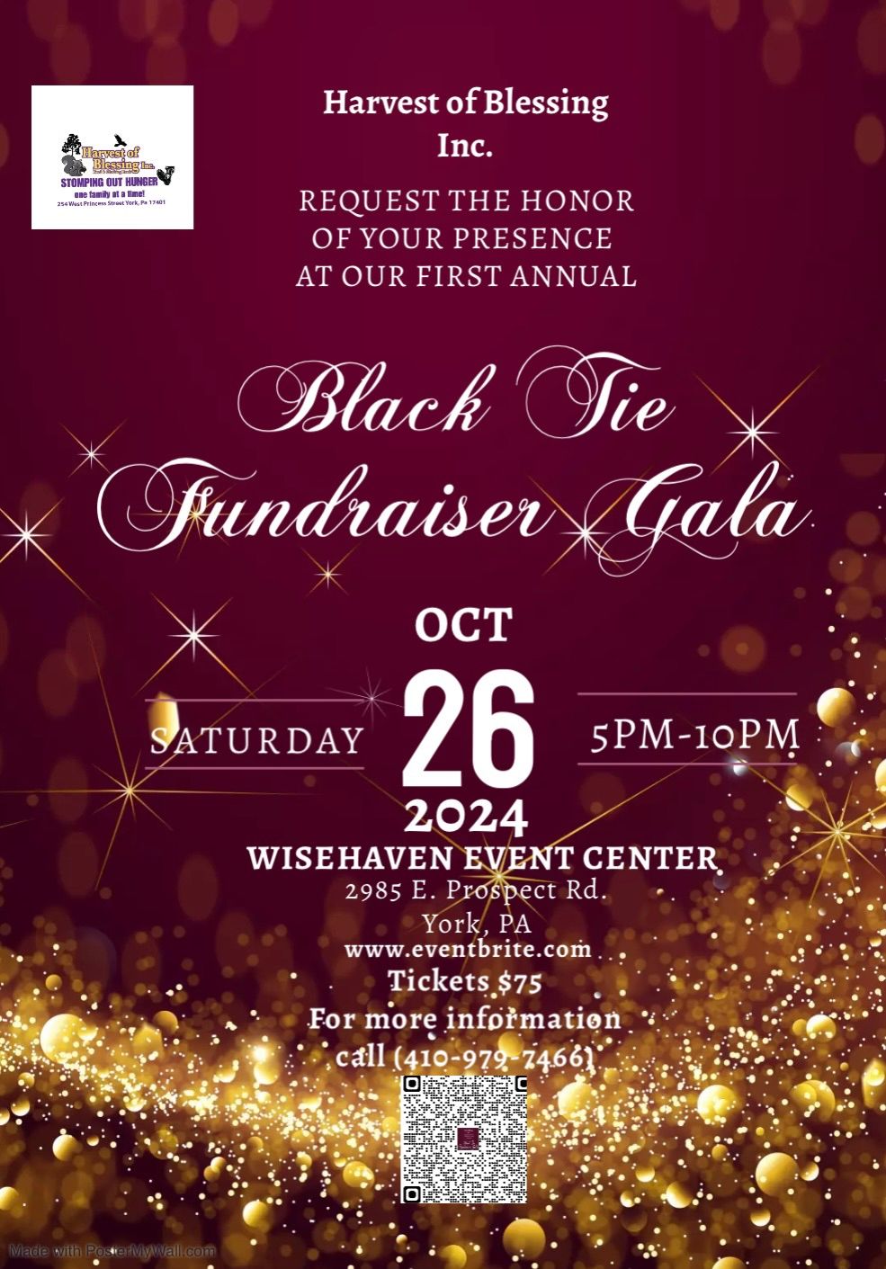 Harvest of Blessing First Annual Black-tie Fundraiser Gala