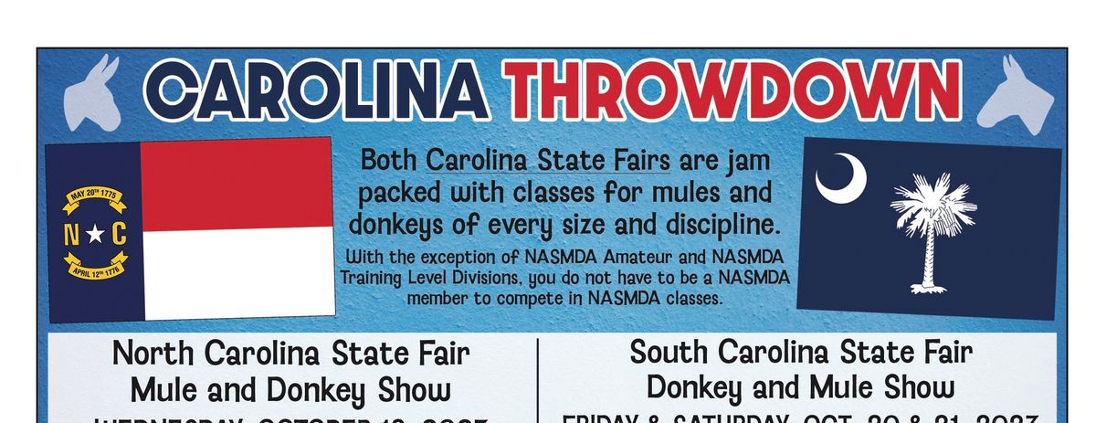 South Carolina State Fair Mule and Donkey Show