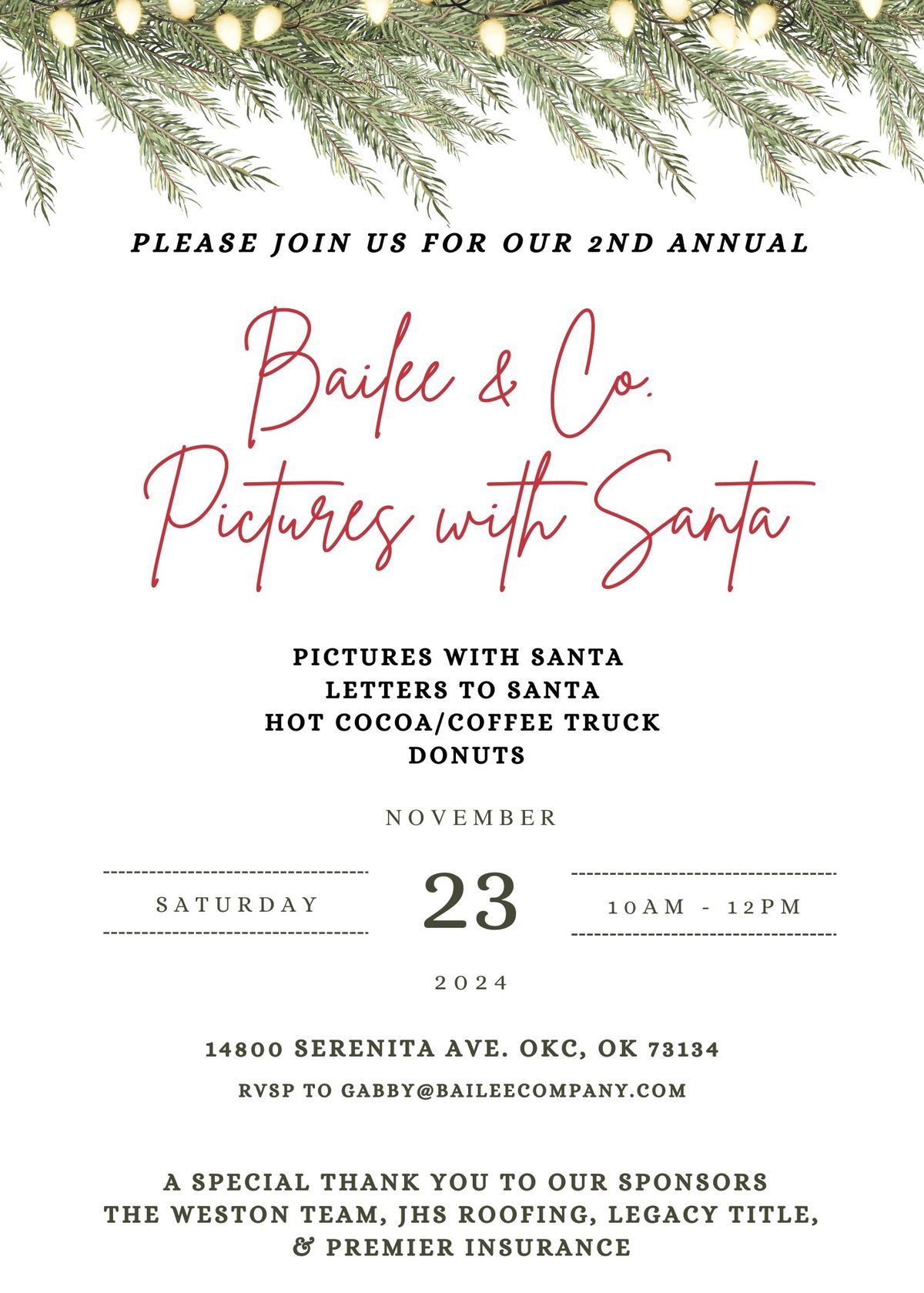 2nd Annual Bailee & Co. Pictures with Santa \ud83c\udf85\u2615\ufe0f\ud83c\udf69