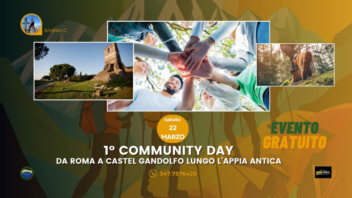 \ud83d\udeb6\u200d\u2642\ufe0fCommunity Day \u2013 Da Roma a Castel Gandolfo \ud83d\udc63\ud83e\udd1d Evento Gratuito