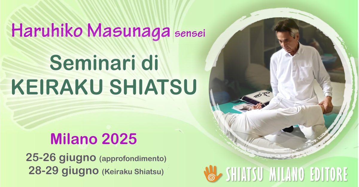 Seminari di Keiraku Shiatsu con HARUHIKO MASUNAGA sensei