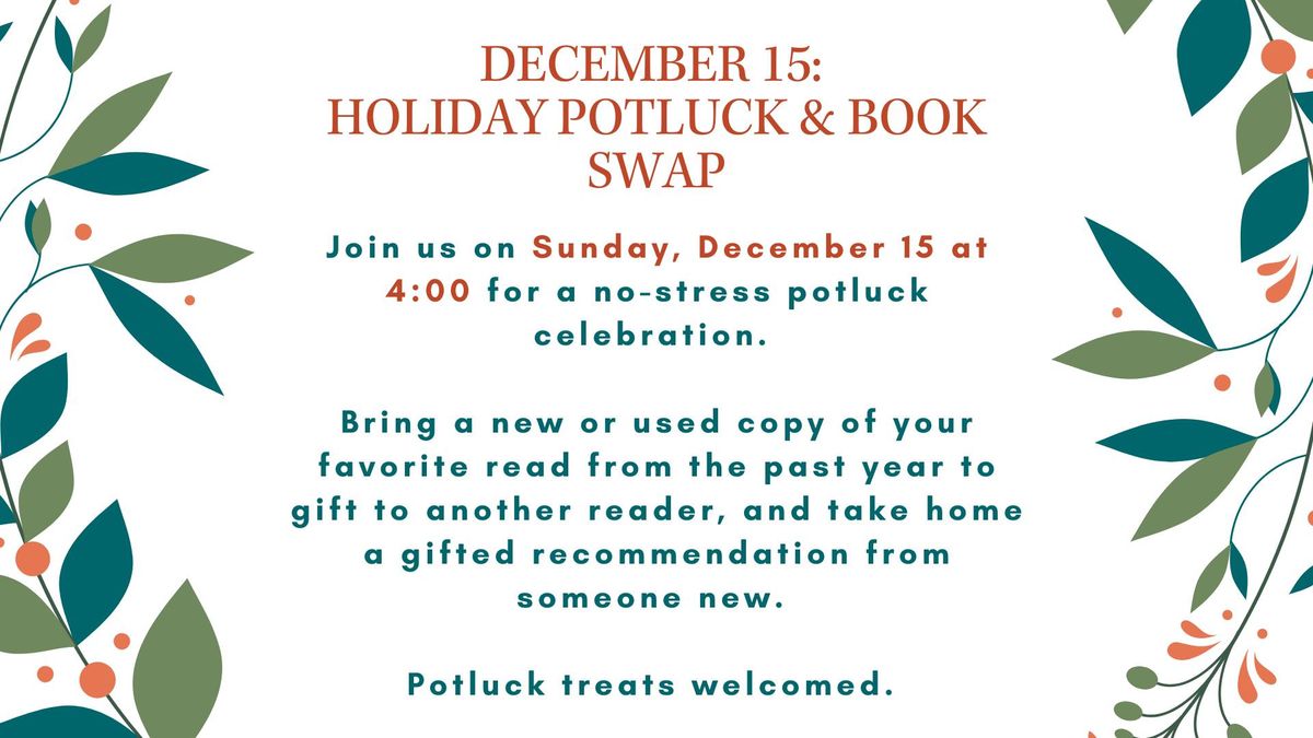 Holiday Potluck & Book Swap