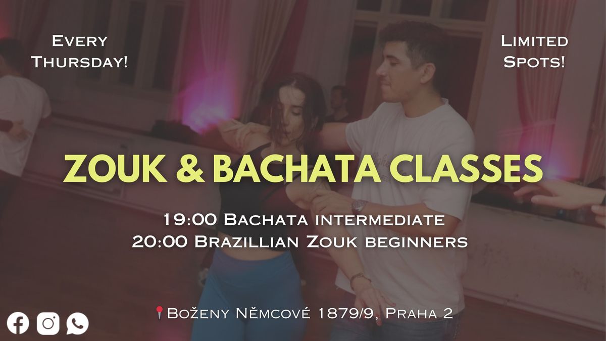 Bachata and Brazilian Zouk - Open Doors Day and Regular Classes with Junior & Galina