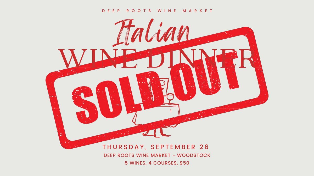 Italian Wine Dinner