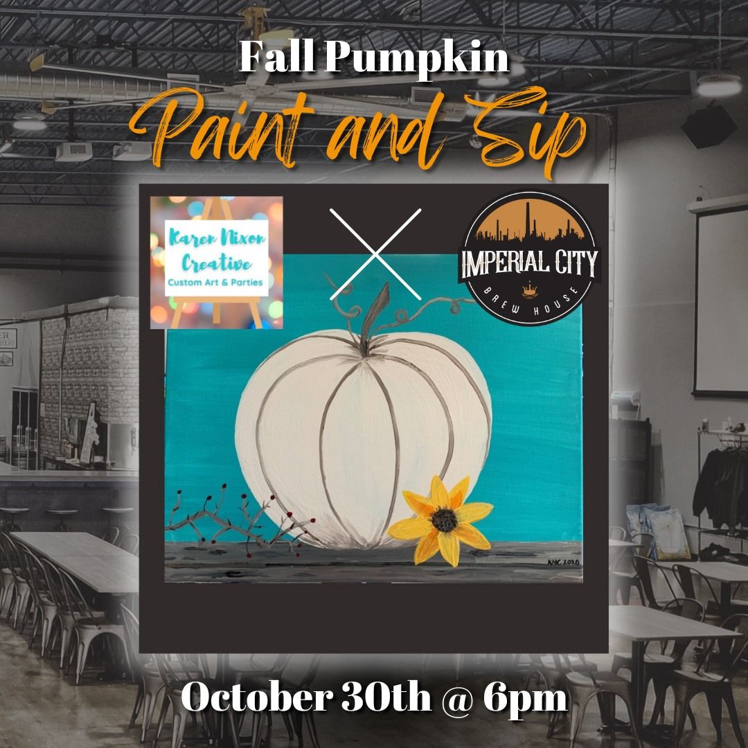 Fall Pumpkin Paint & Sip - Imperial City Brew House