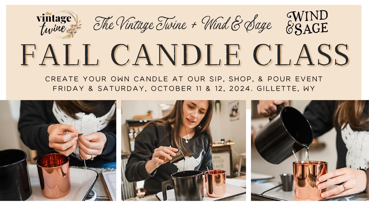 Candle Classes at The Vintage Twine