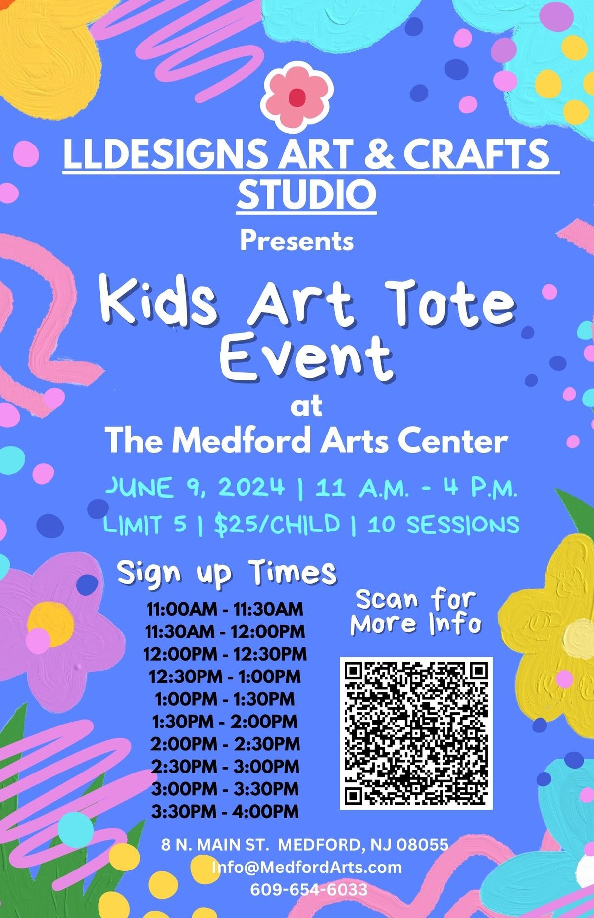  LLDESIGNS ART & CRAFTS STUDIO - Kids Art Tote Event 