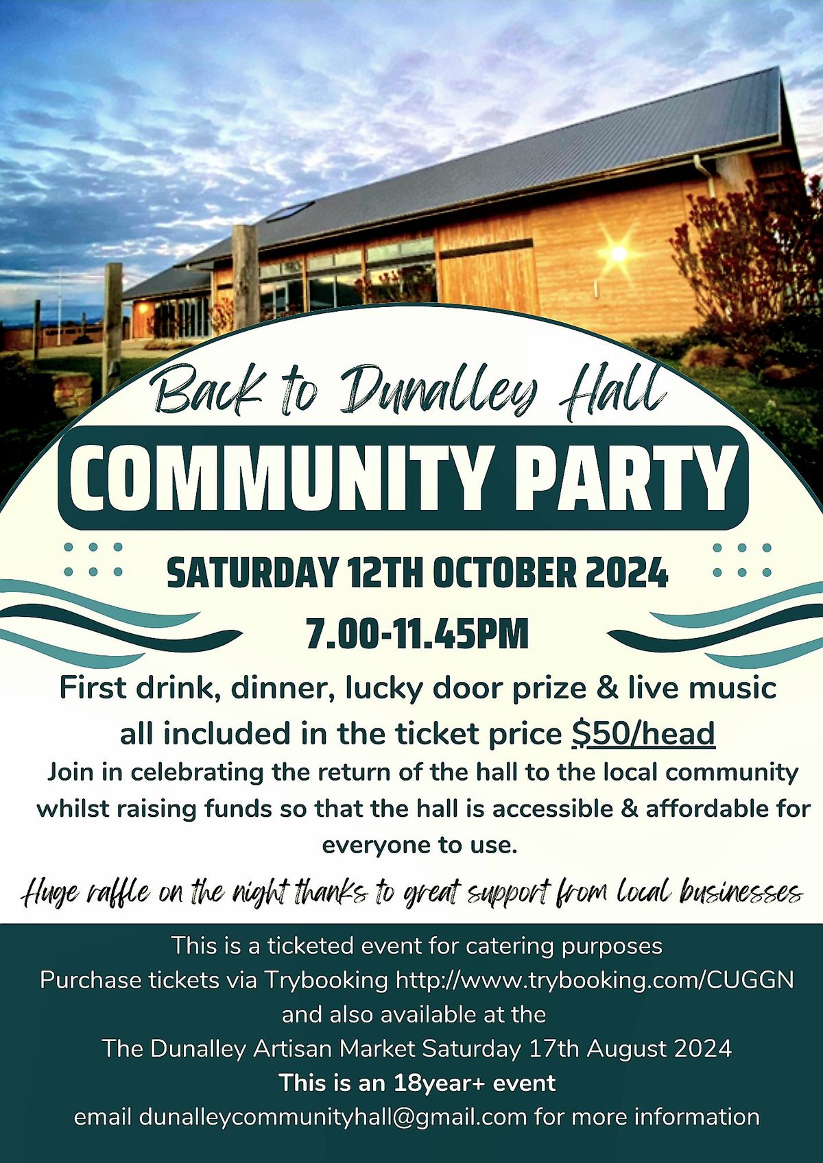 Back to Dunalley Hall - Community Party! 