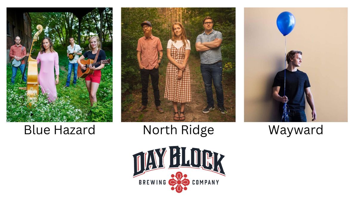 Blue Hazard, North Ridge and Wayward at Dayblock Brewing