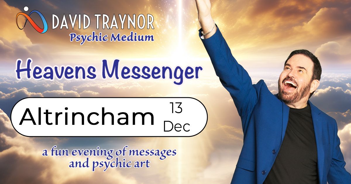 A fun evening of mediumship & psychic art in Altrincham, Cheshire with David Traynor.