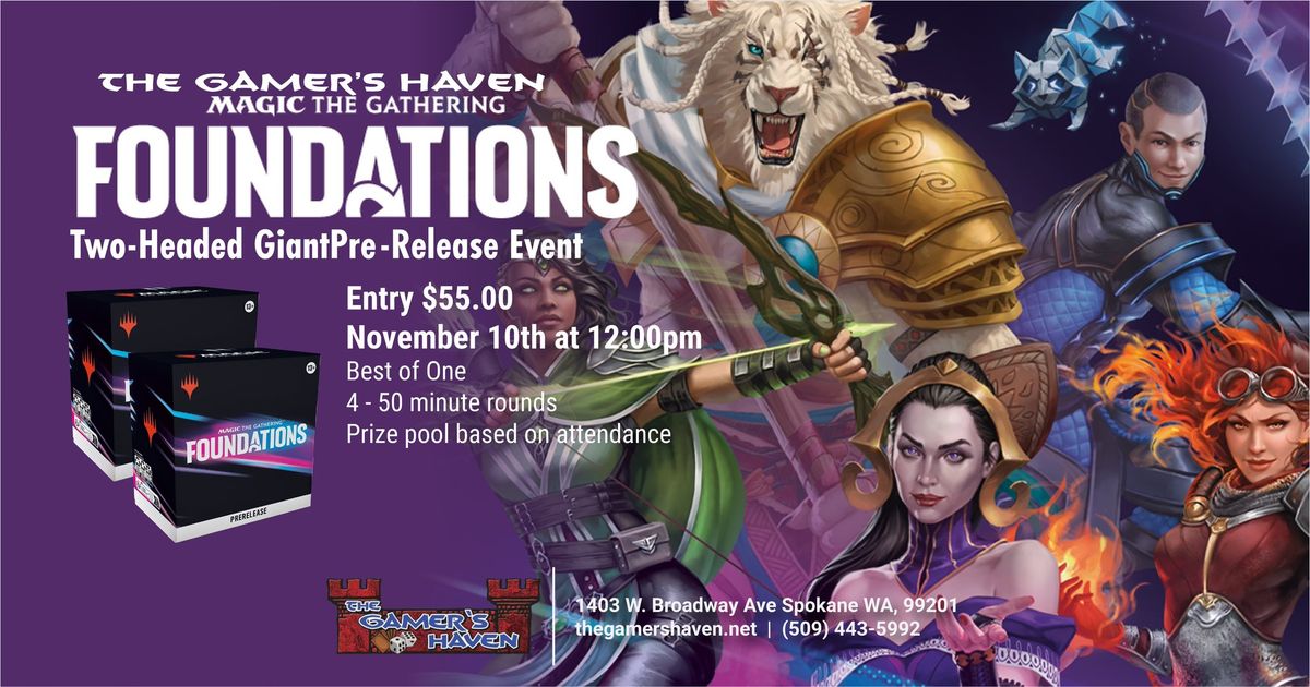 The Gamer\u2019s Haven Foundations Two-Headed Giant Pre-Release Event