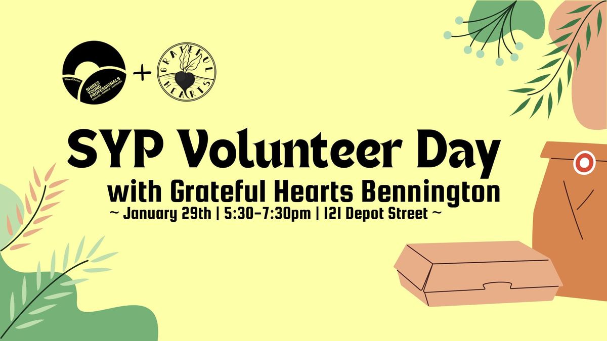 SYP Volunteer Day with Grateful Hearts Bennington