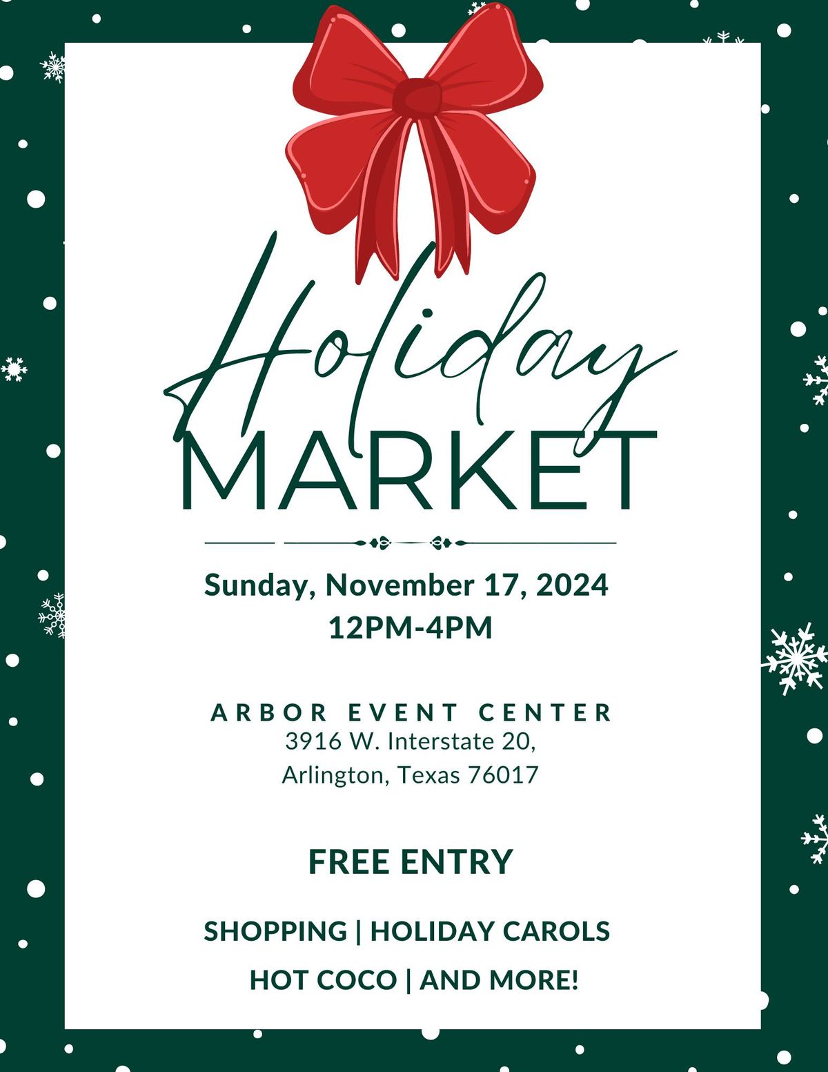 Holiday Market at Arbor Event Center