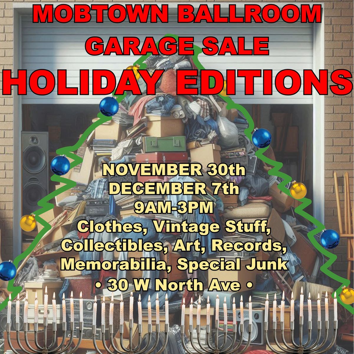 Mobtown Ballroom Garage Sale: HOLIDAY EDITIONS!