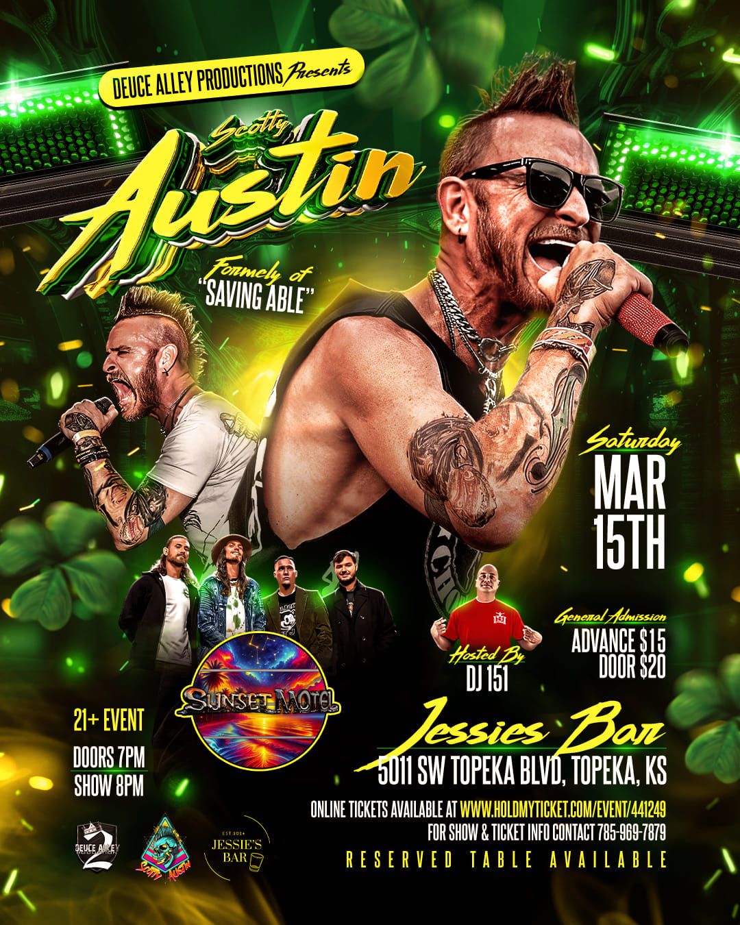 SCOTTY AUSTIN FORMELY OF SAVING ABEL LIVE IN TOPEKA,KS 3-15-2025 @JESSIE'S BAR