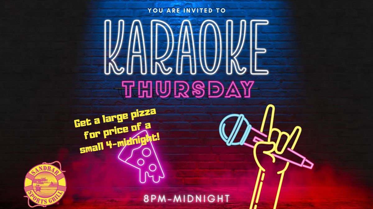 Karaoke - Pizza Special Thursdays