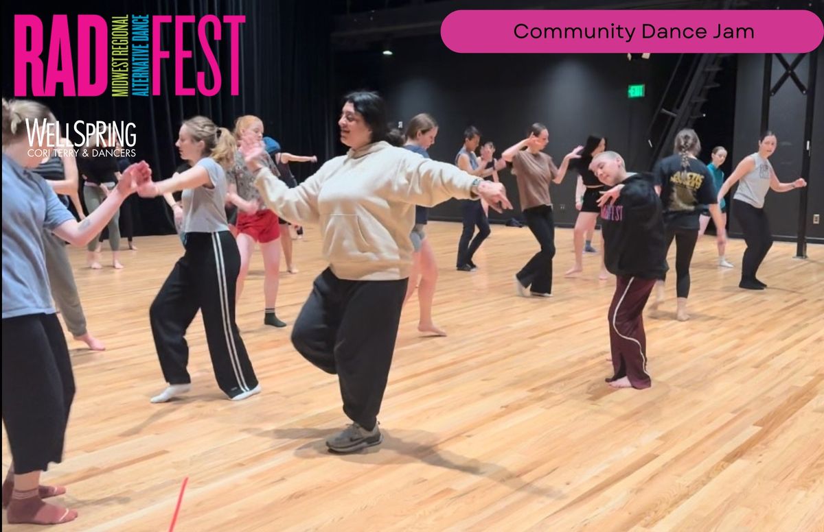 Community Dance Jam for RADFest with Live music by The Druid Drummer! 