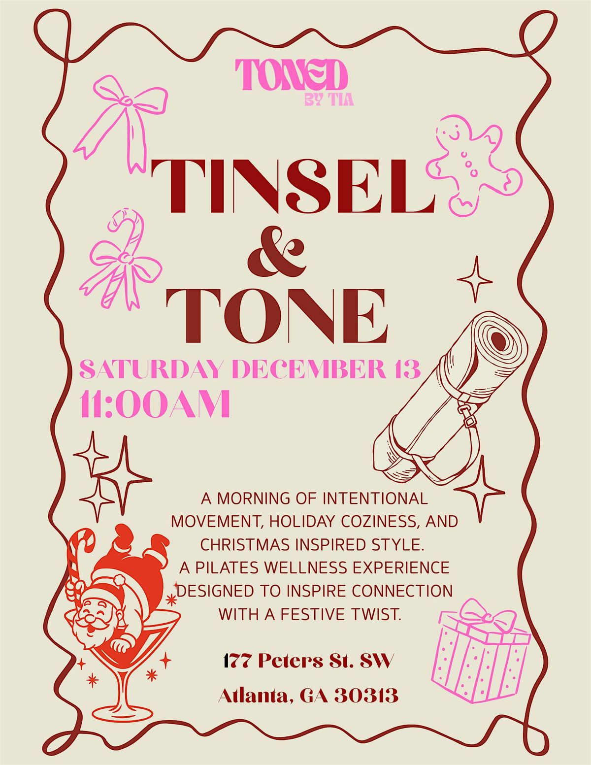 Tinsel & Tone: A Festive Pilates Experience