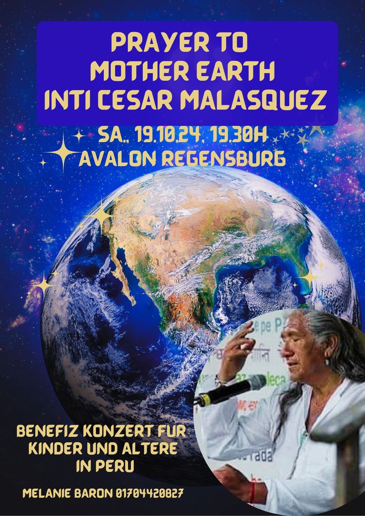 Prayer to Mother Earth, Benefiz Konzert mit Inti Cesar Malasquez