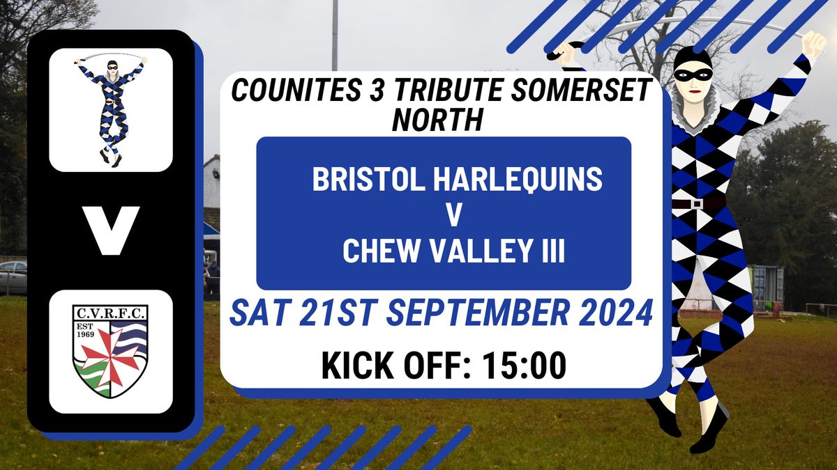 Counties 3 Tribute Somerset North Matchday 3: Bristol Harlequins V Chew Valley III