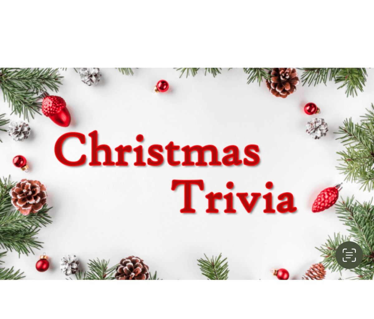 Christmas Trivia & White Elephant Exchange!