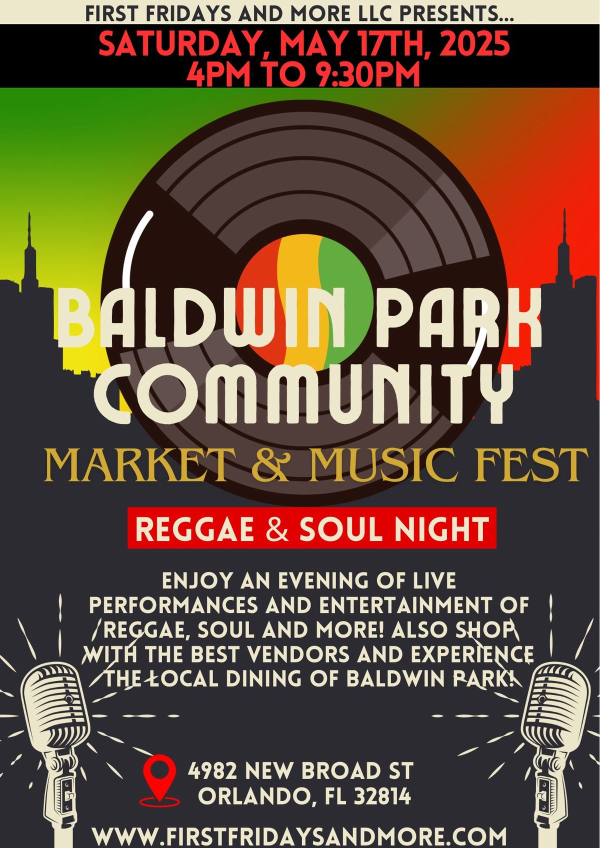 Baldwin Park Community Market-Reggae & Soul Night