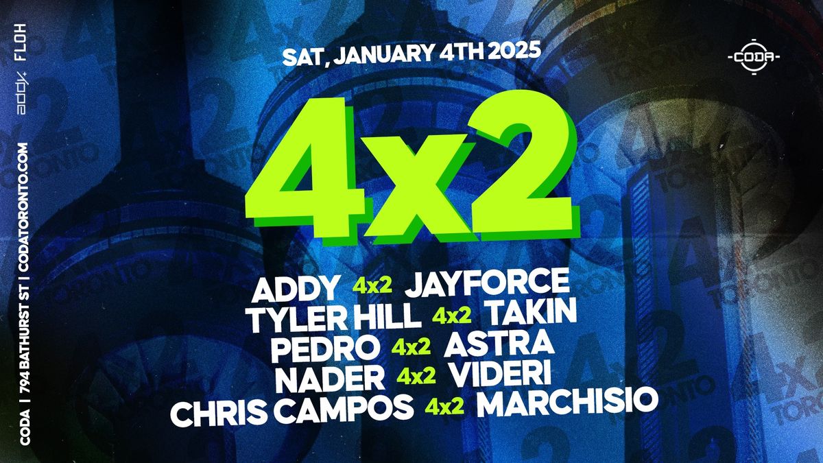 4x2 x CODA | No Cover before 11PM on List