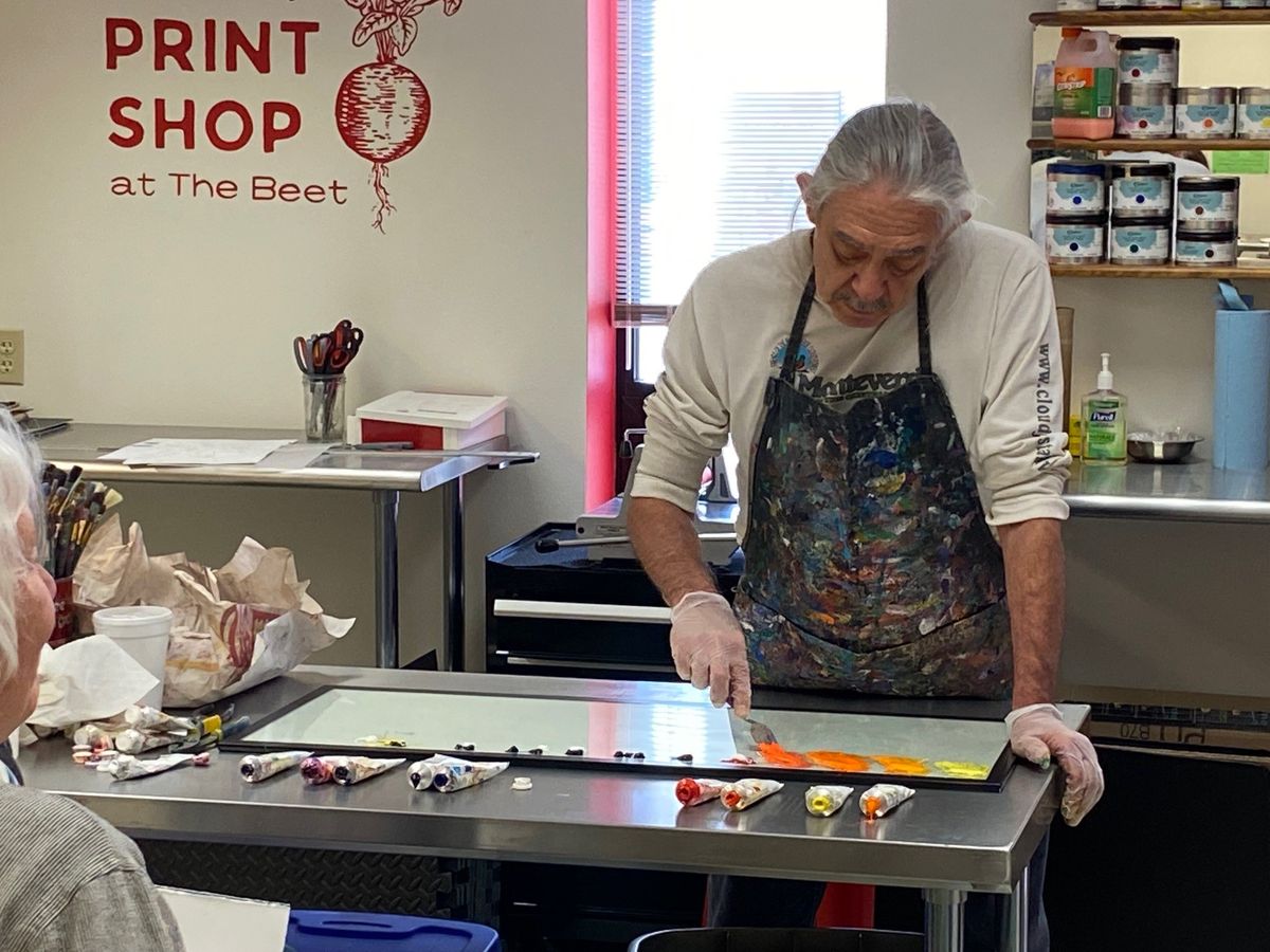 Stenciled Monotype Process w\/ Guest Artist Tony Ortega