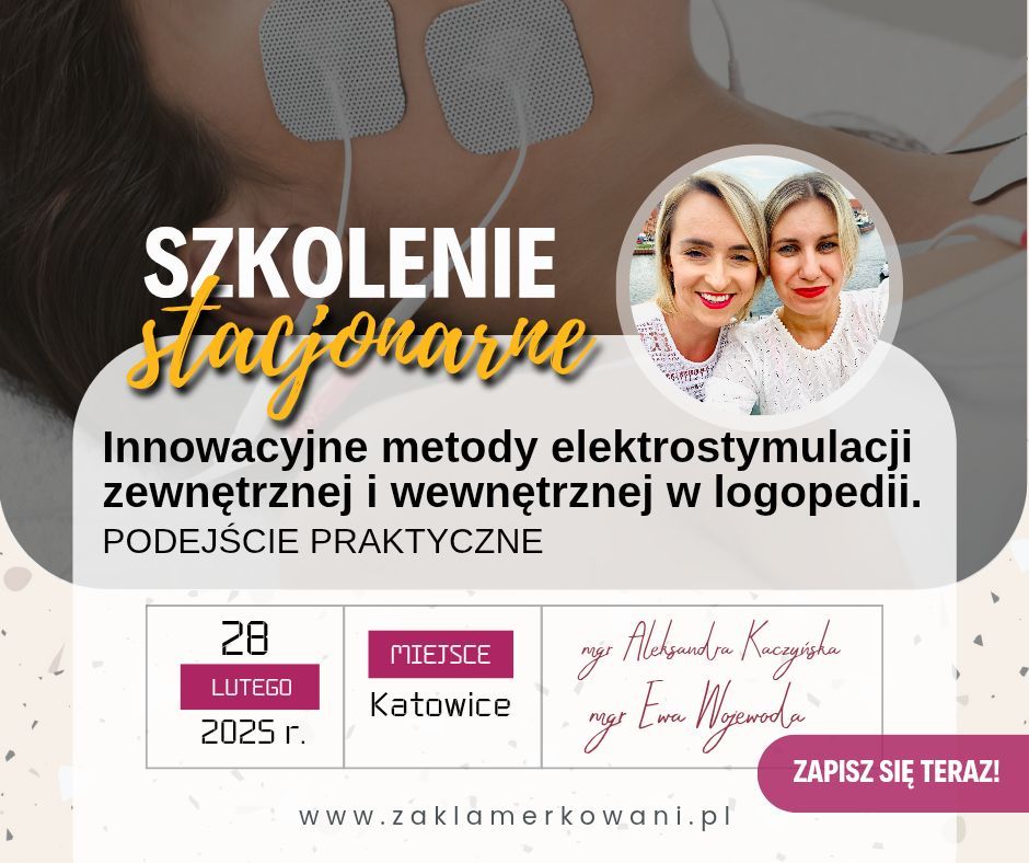 Innowacyjne metody elektrostymulacji zewn\u0119trznej i wewn\u0119trznej w logopedii - KATOWICE