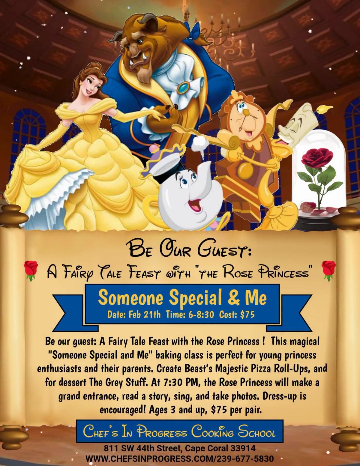  \ud83c\udf39 Be Our Guest: A Fairy Tale Feast with Special Guest  the Rose Princess \ud83c\udf39