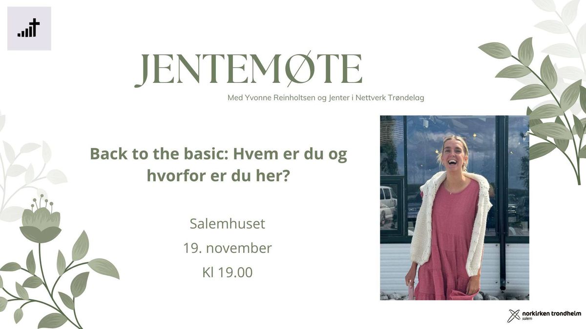 Jentem\u00f8te med Yvonne Reinholtsen