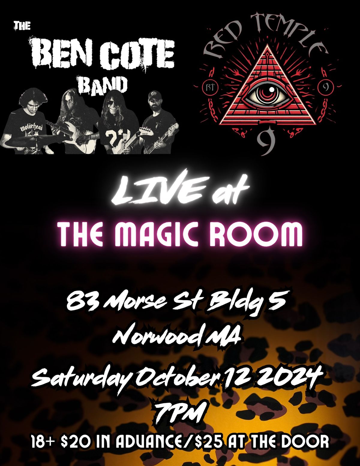 The Ben Cote Band and Red Temple 9 @ The Magic Room