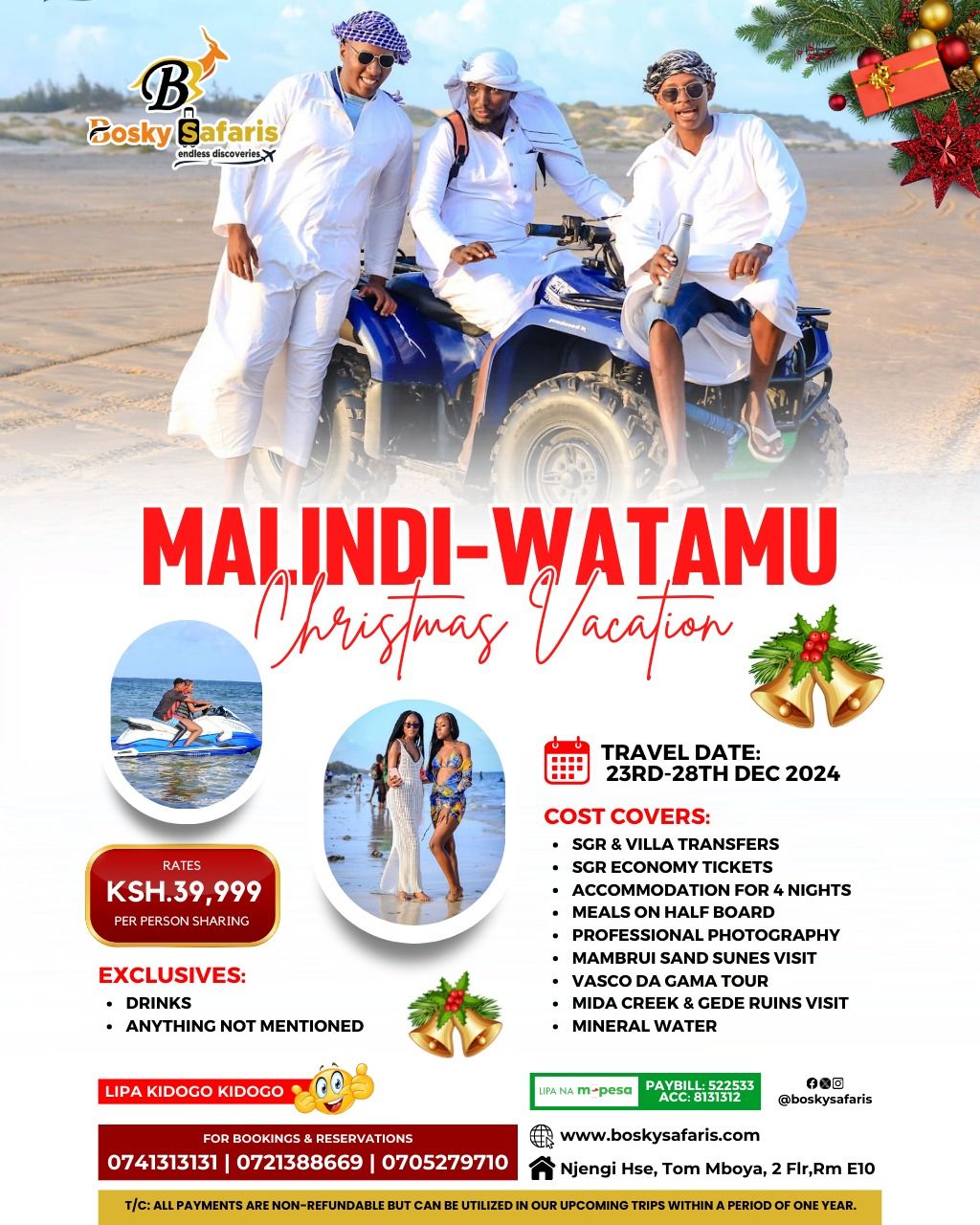 Malindi-Watamu Christmas Vacation