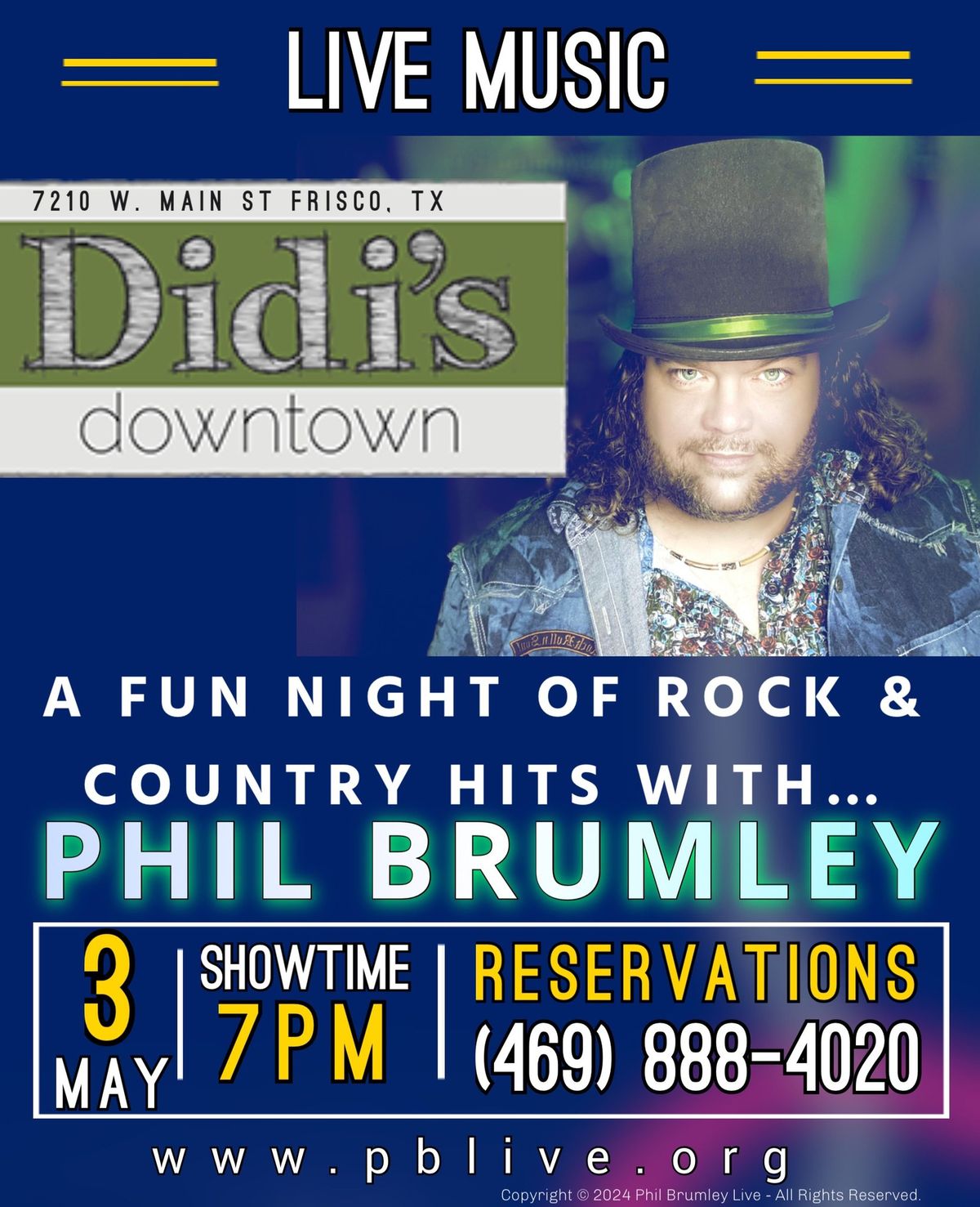 PHIL BRUMLEY LIVE | DIDI\u2019S DOWNTOWN