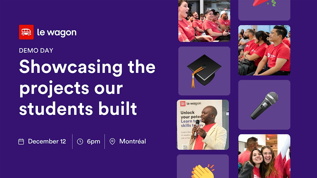 Le Wagon Demo Day:  AI Software Dev., Data Analytics and Data Science & AI