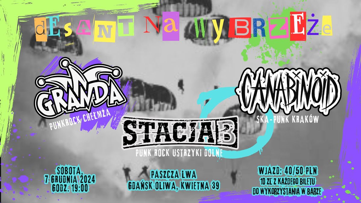 Koncert Gda\u0144sk: Granda | Stacja B. | Canabinoid