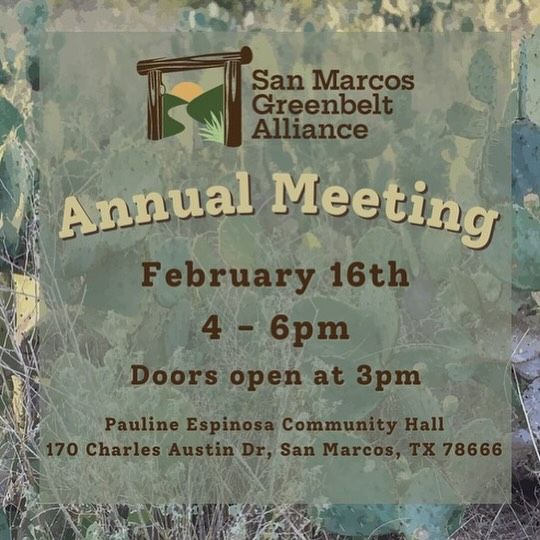 San Marcos Greenbelt Alliance Annual Meeting