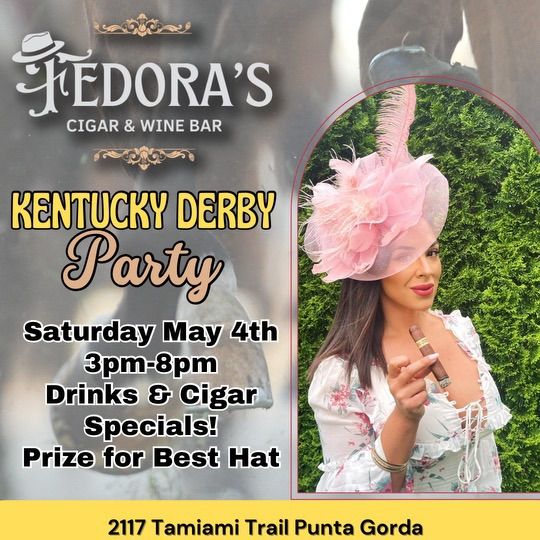 Kentucky Derby Party, Fedora's Cigar & Wine Bar, Punta Gorda, 4 May 2024