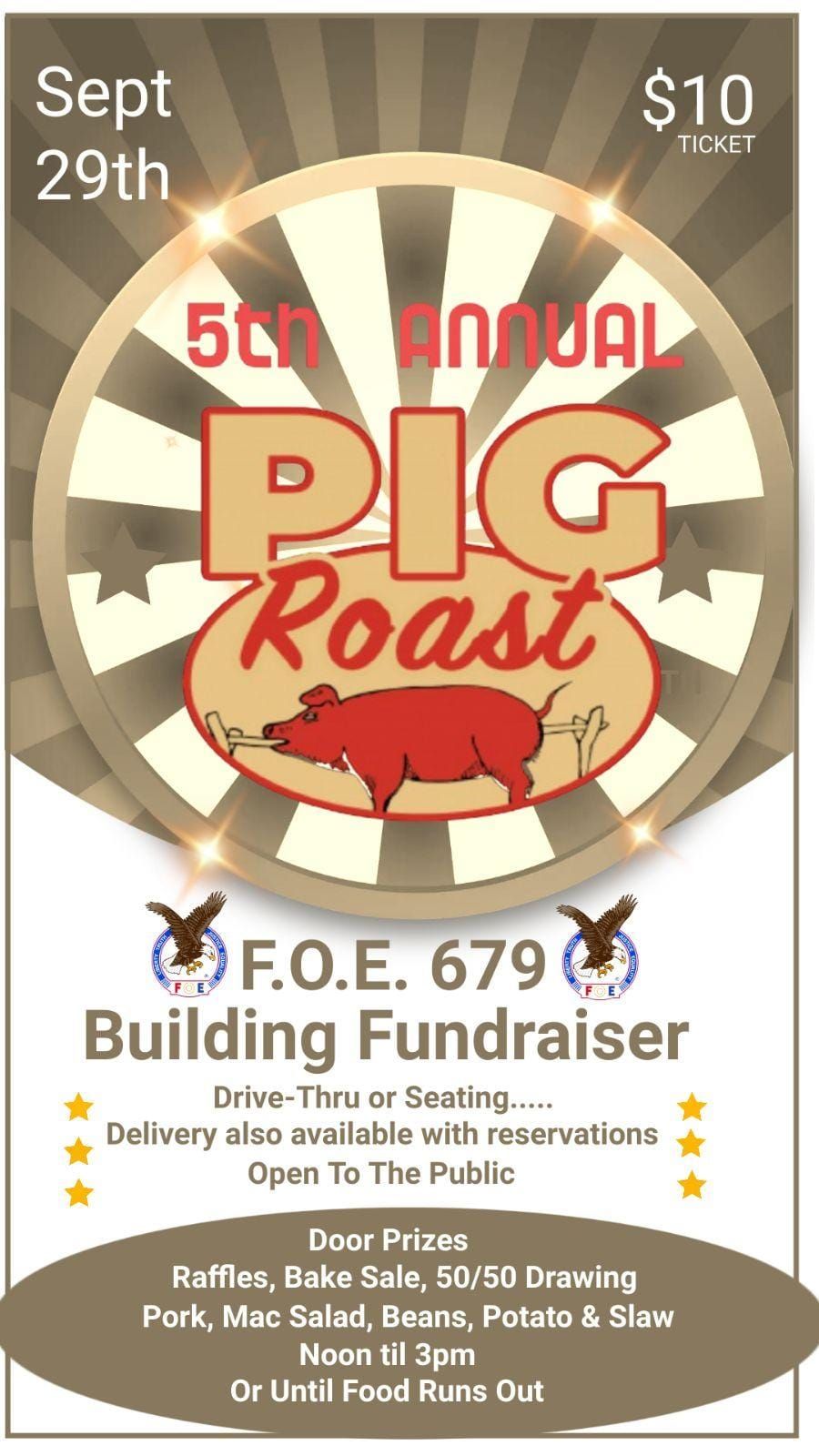 5th Annual Pig Roast\/Eagles Club 