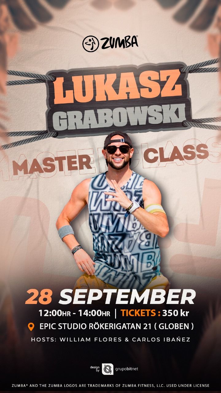 \u0141ukasz Grabowski Zumba Masterclass Stockholm