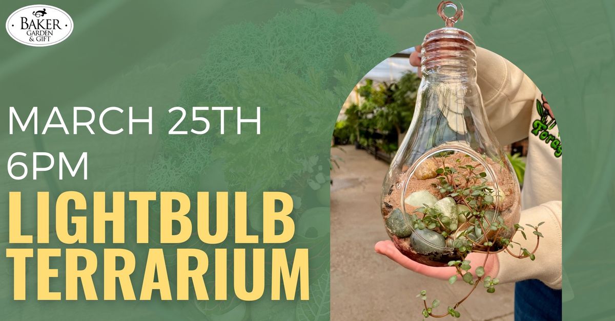 Lightbulb Terrarium Workshop