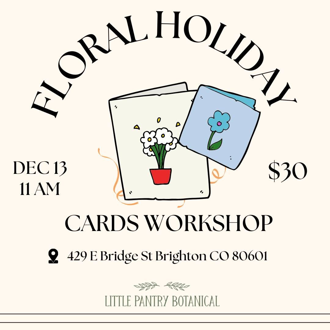 Floral Holiday Cards Workshop